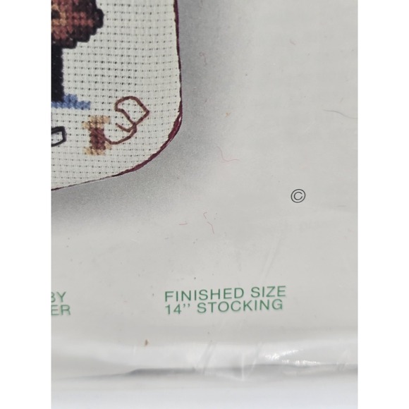 Sunset Christmas Stocking Santa's Finishing Touch Counted Cross Stitch Kit #2900 - Picture 3 of 5